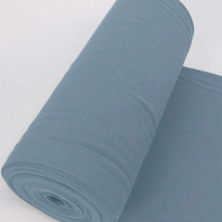 Bords côtes lisse denim lisse bleu 401 (m)