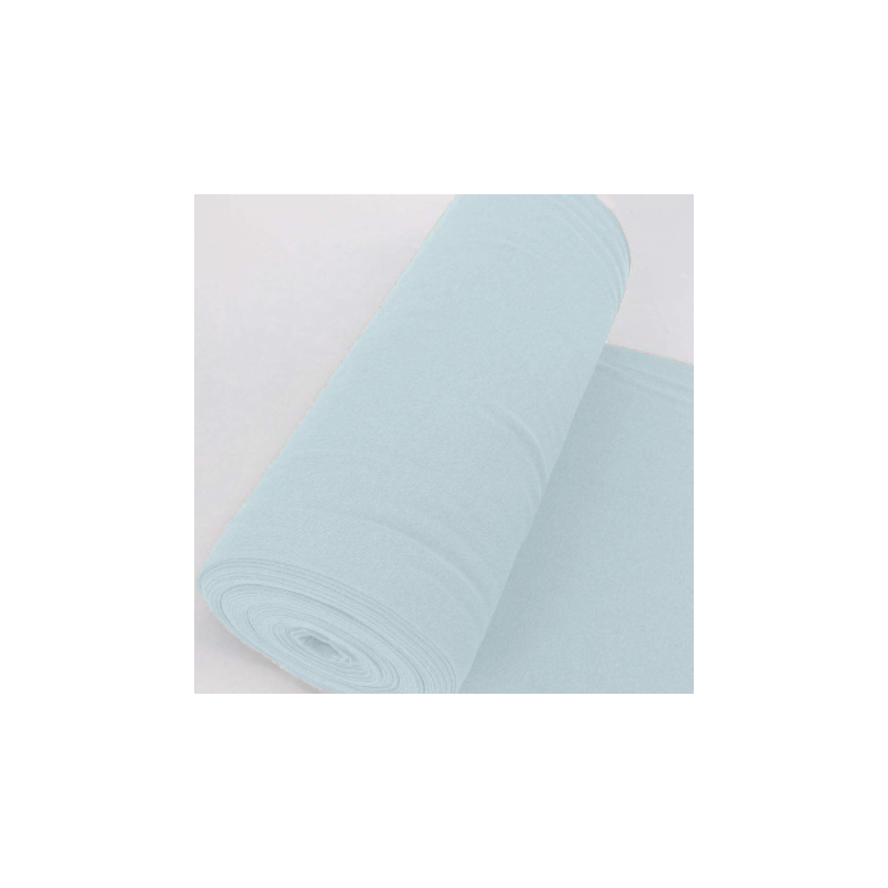 Bords côtes lisse lisses bleu clair 1001 (m)