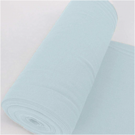 Bords côtes lisse lisses bleu clair 1001 (m)
