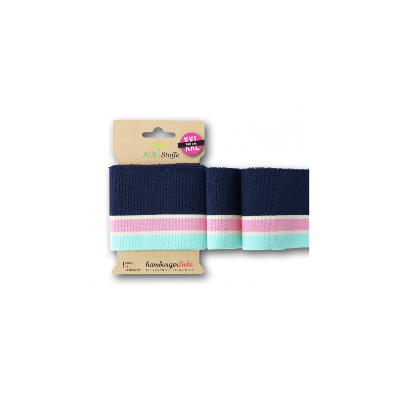 Cuff me Bold - navy / pink / mint