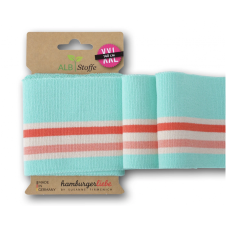 Leftover - Cuff me College - mint / coral