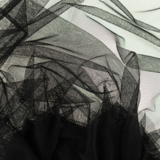 tulle fin / maille - noir