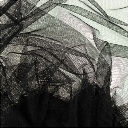 Fine tulle / mesh - black