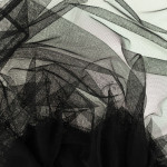 tulle fin / maille - noir