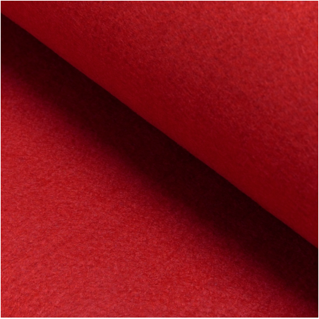 Textile felt 3mm red (SW)