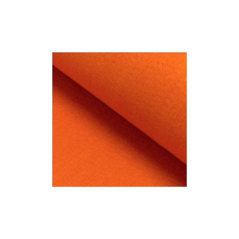 Textile felt 3mm orange (black)