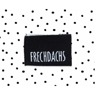 Woven Label - Frechdachs noir