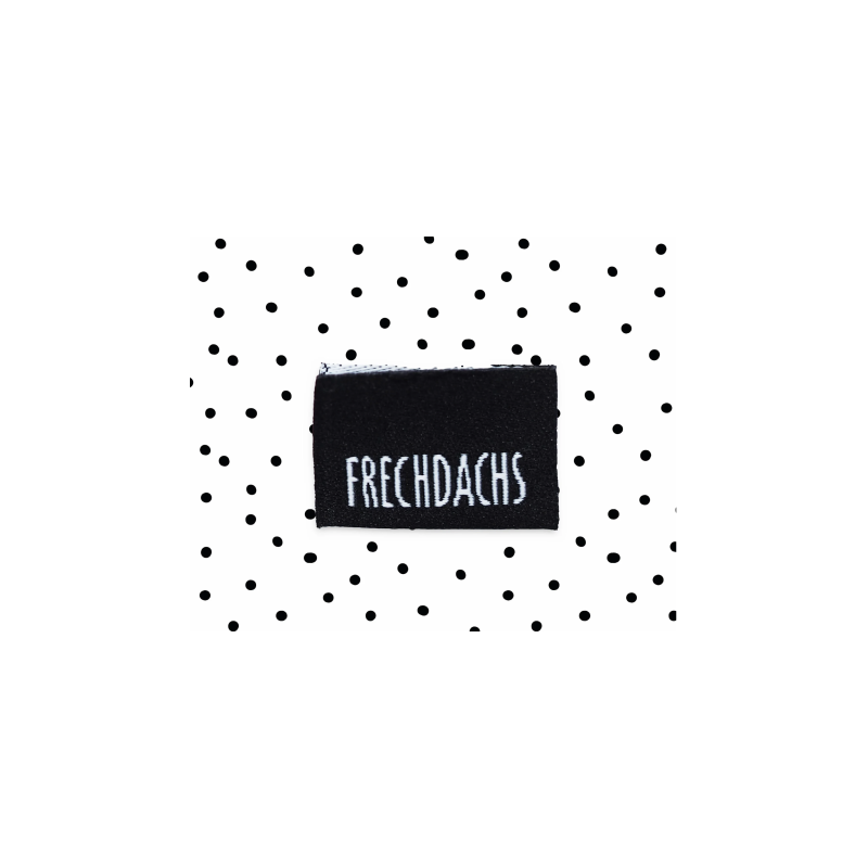 Woven Label - Frechdachs black