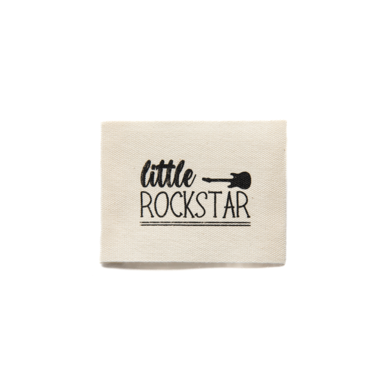 Étiquette en laine XXL - Little Rockstar écru
