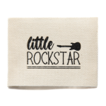 XXL Cotton label - Little Rockstar ecru