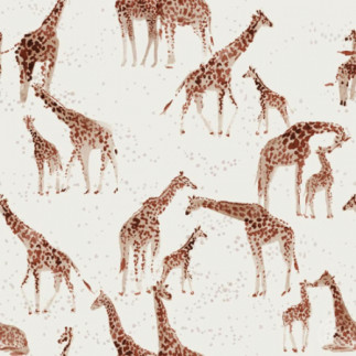 Swimming trunks fabric - Giraffe offwhite
