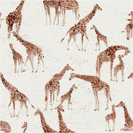Tissu pour short de bain - Girafe blanc cassé