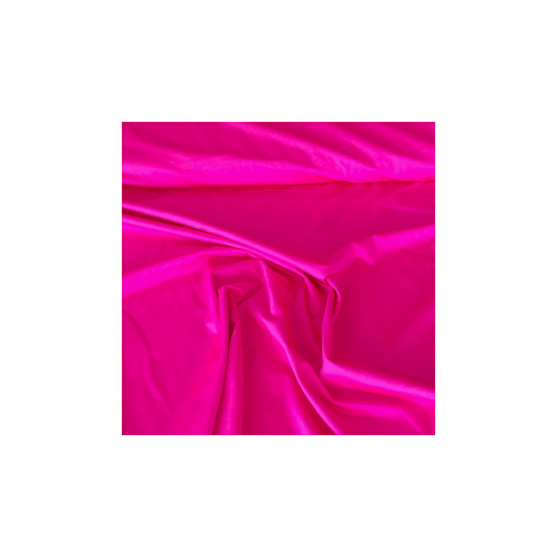 Tissu de fonction  - Lycra de bain uni rose vif fluo