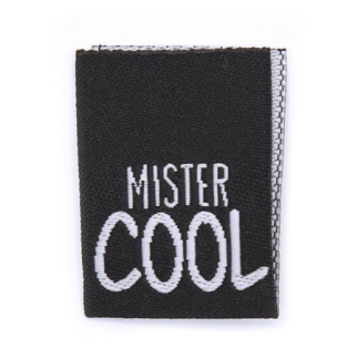 Woven Label - Mister Cool schwarz