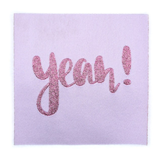 Étiquette à paillettes XXL - Glitter Yeah! hellrosa