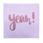 XXL Glitter label - Glitter Yeah! light pink