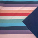 Softshell - Block stripes navy/mint/nude