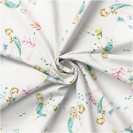 coton tissé - Hilco Sirène blanche