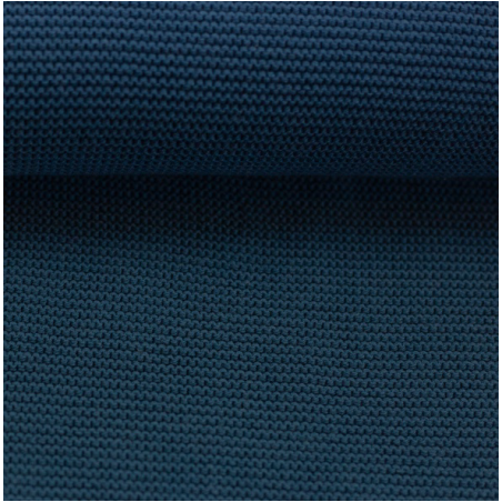 Tricot vague coton bleu jean