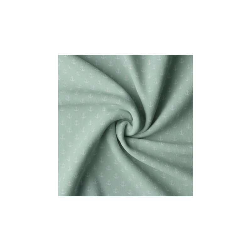 coton tissé - Mini Anchor menthe