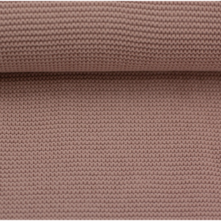 Tricot ondulé en coton vieux rose