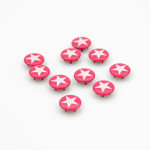 Snap fastener - Urmelis Stoffwelt - Star raspberry