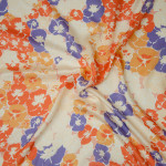 viscose - Hilco woven fabric Xenia Blümchen light yellow