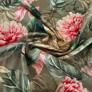 viscose - Hilco woven fabric Peony khaki