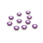 Bouton pression - Urmelis Stoffwelt - Étoile violette