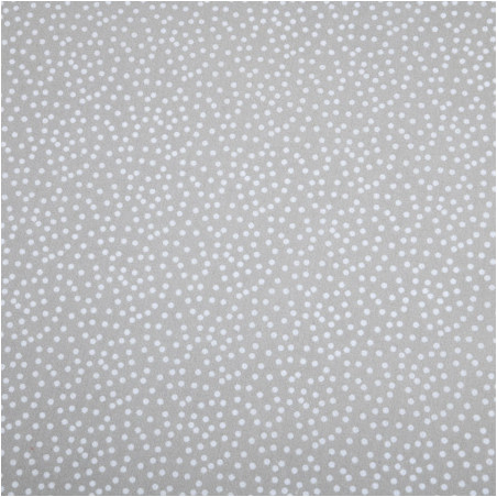 Wachstuch PVC - Pallino Dots steingrau