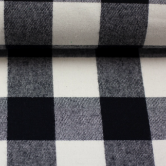 flanelle - Karo noir/blanc