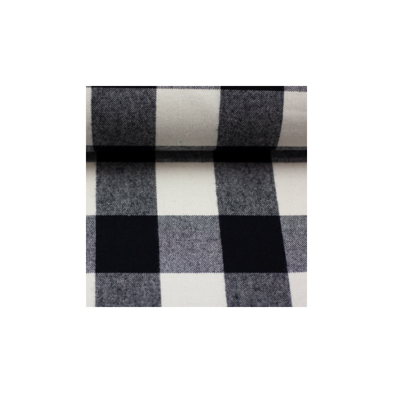 flannel - Check black/white flannel - Check black/white