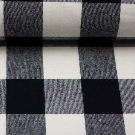 flanelle - Karo noir/blanc