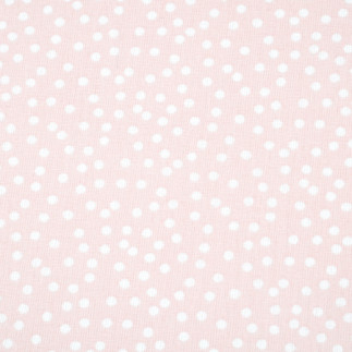 tissu enduite PVC - Pallino Dots rose saumon
