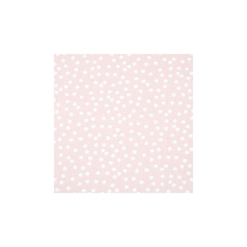 tissu enduite PVC - Pallino Dots rose saumon