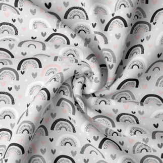 flanelle - N'oubliez pas de rêver d'arcs-en-ciel gris