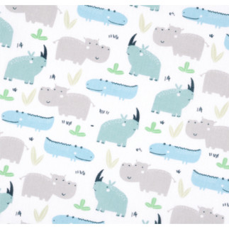 Oilcloth PVC - Rhino white