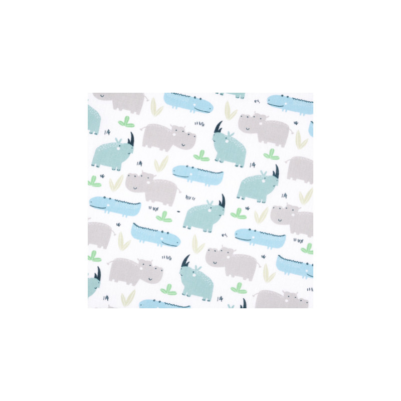 oilcloth PVC - Rhino white