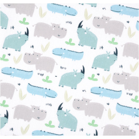 Oilcloth PVC - Rhino white