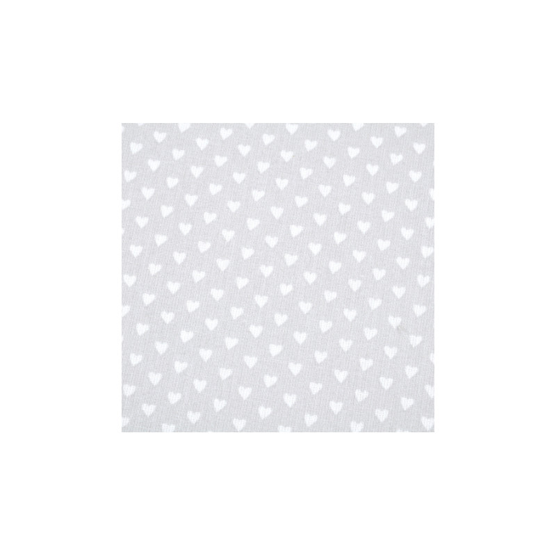 oilcloth PVC - Hearts light grey oilcloth PVC - Hearts light grey
