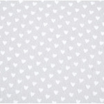 oilcloth PVC - Hearts light grey oilcloth PVC - Hearts light grey