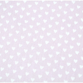 Oilcloth PVC - hearts pink