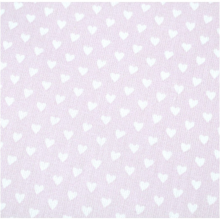 Oilcloth PVC - hearts pink