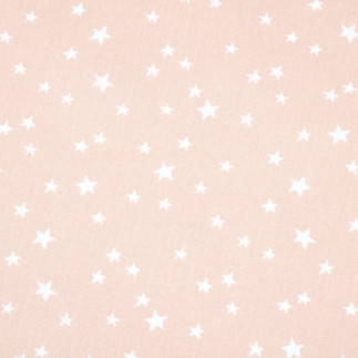 Oilcloth PVC - star mix salmon pink