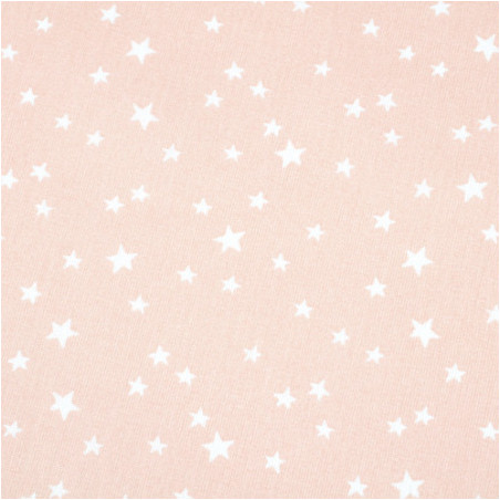 Oilcloth PVC - star mix salmon pink
