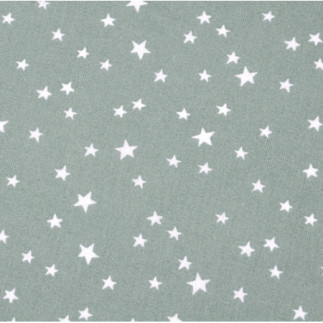 Oilcloth PVC - Star Mix smoke mint