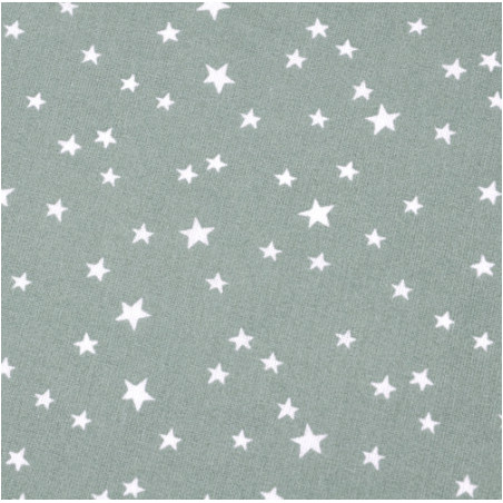 Oilcloth PVC - Star Mix smoke mint
