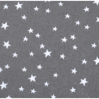 Oilcloth PVC - star mix dark grey