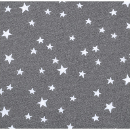 Oilcloth PVC - star mix dark grey