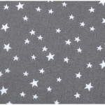 oilcloth PVC - star mix dark grey